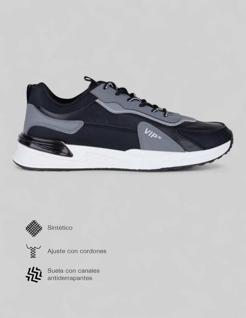 Tenis tipo deportivo  Stormer en Sintético – Negro