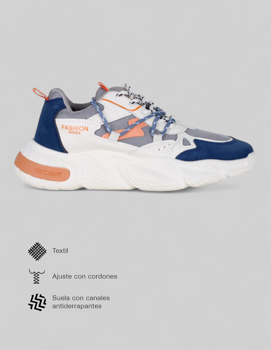 Tenis tipo deportivo  Stormer en Textil – Multicolor