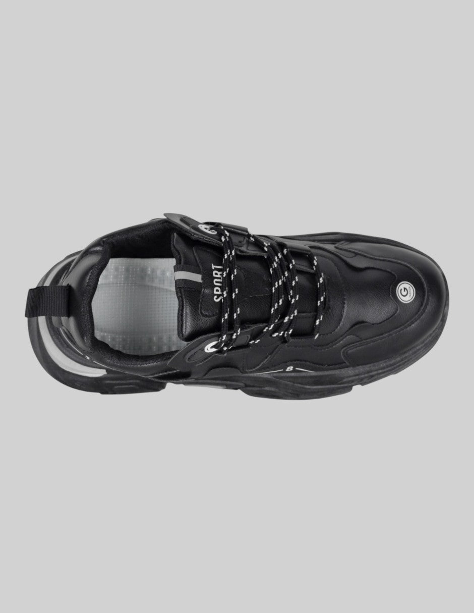 Tenis tipo deportivo  Stormer en Textil – Negro