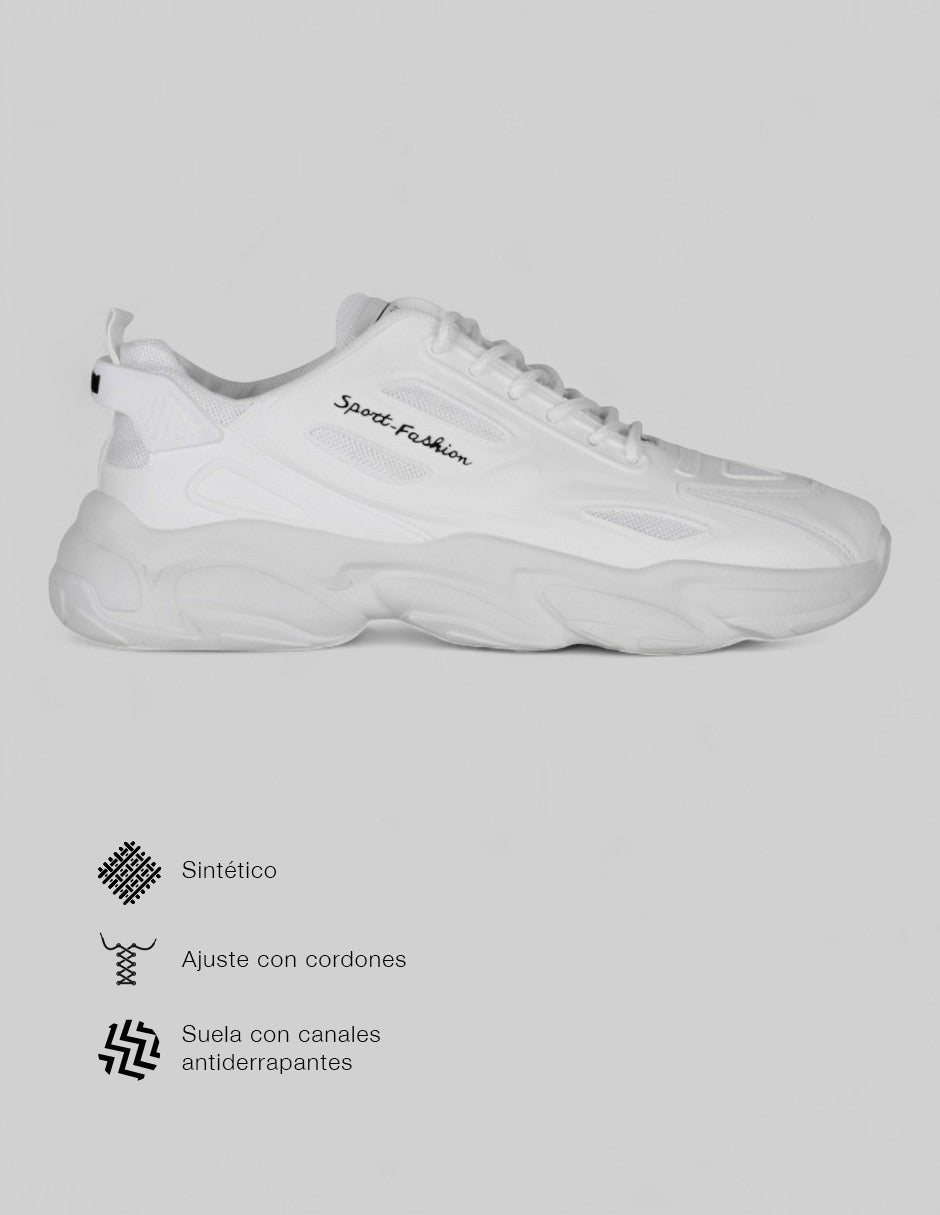 Tenis tipo deportivo  Stormer en Sintético – Blanco