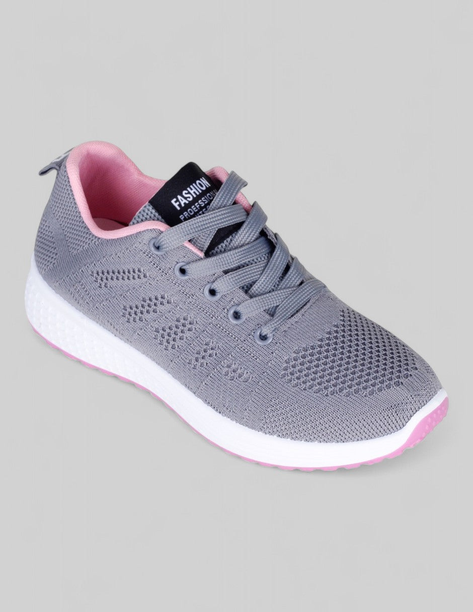 Tenis tipo deportivo Exterior Textil Color Gris Para Mujer De RBBASICS