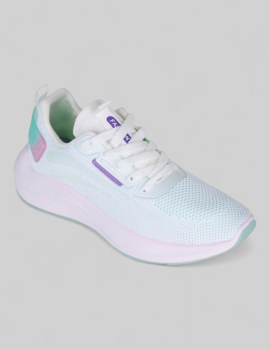 Tenis tipo deportivo Exterior Textil Color Verde Para Mujer De RBBASICS