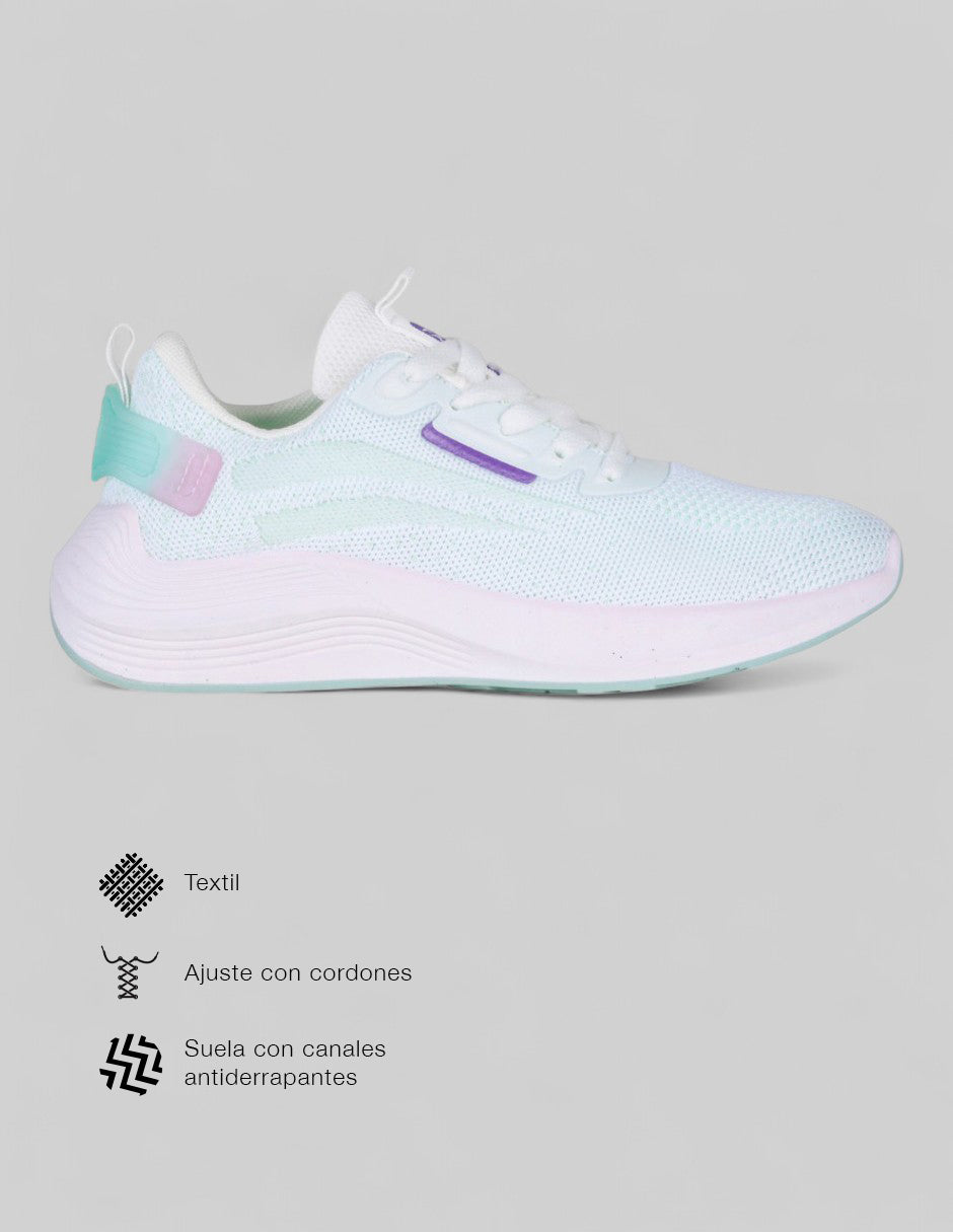 Tenis tipo deportivo  Sfera en Textil – Verde