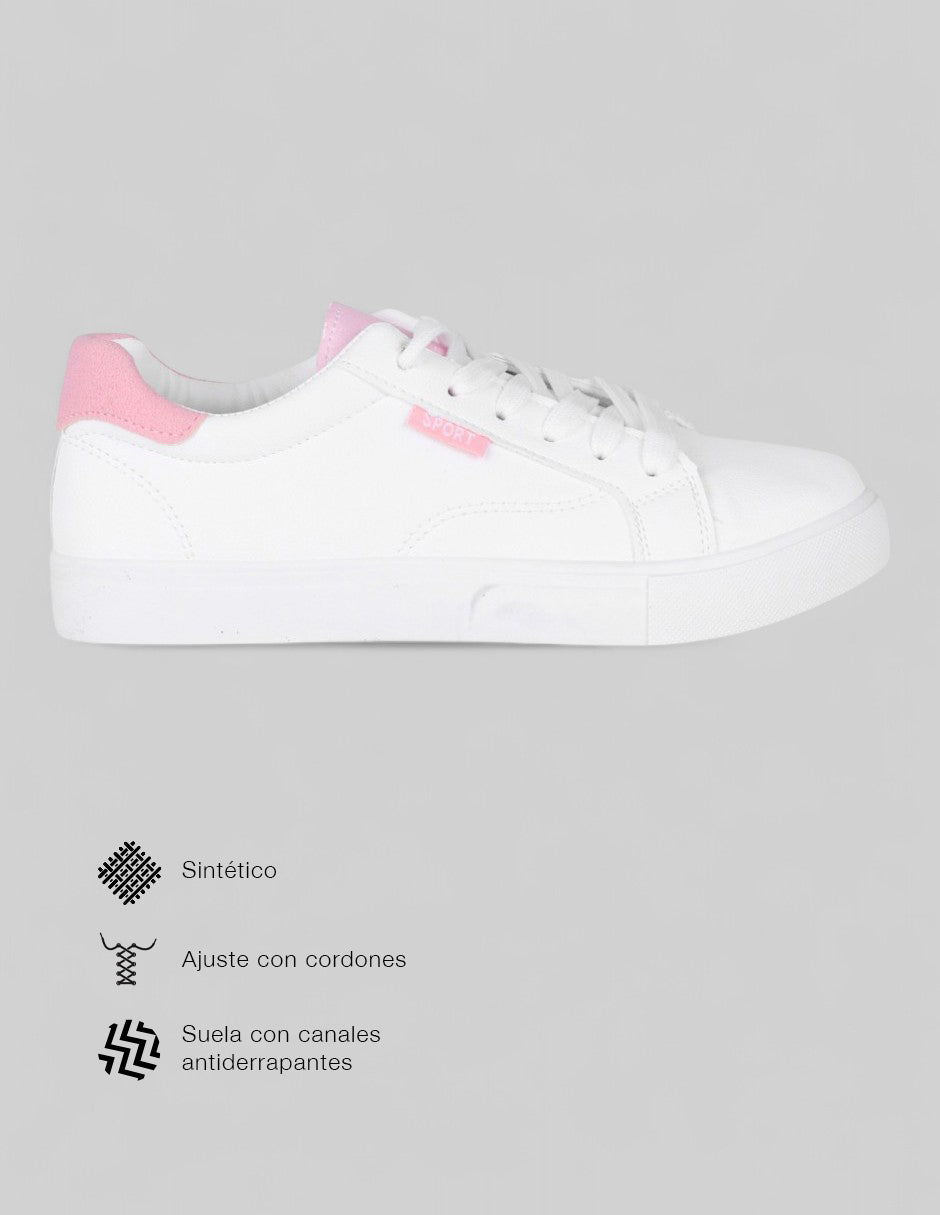 Tenis con cordones  Orbit en Sintético – Blanco