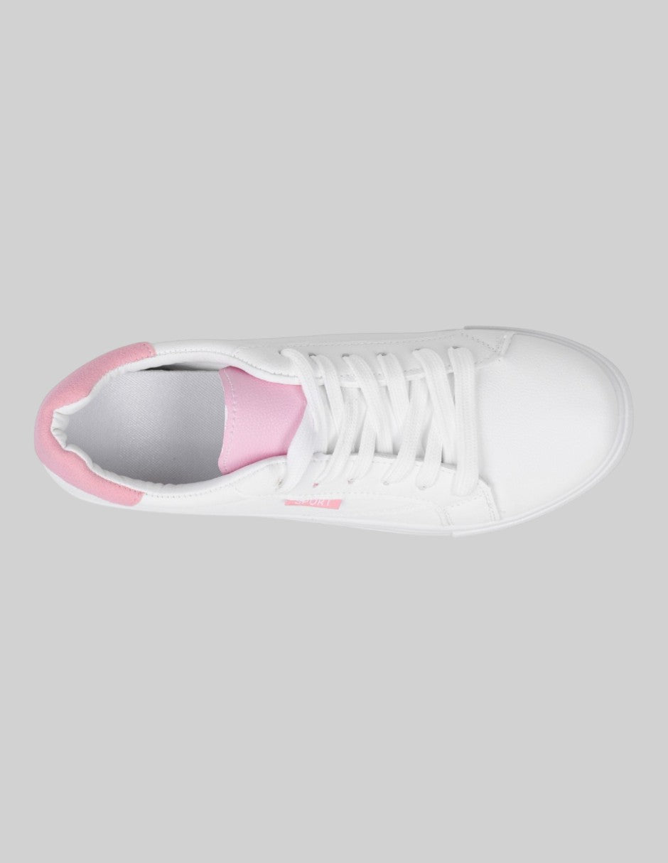 Tenis con cordones  Orbit en Sintético – Blanco