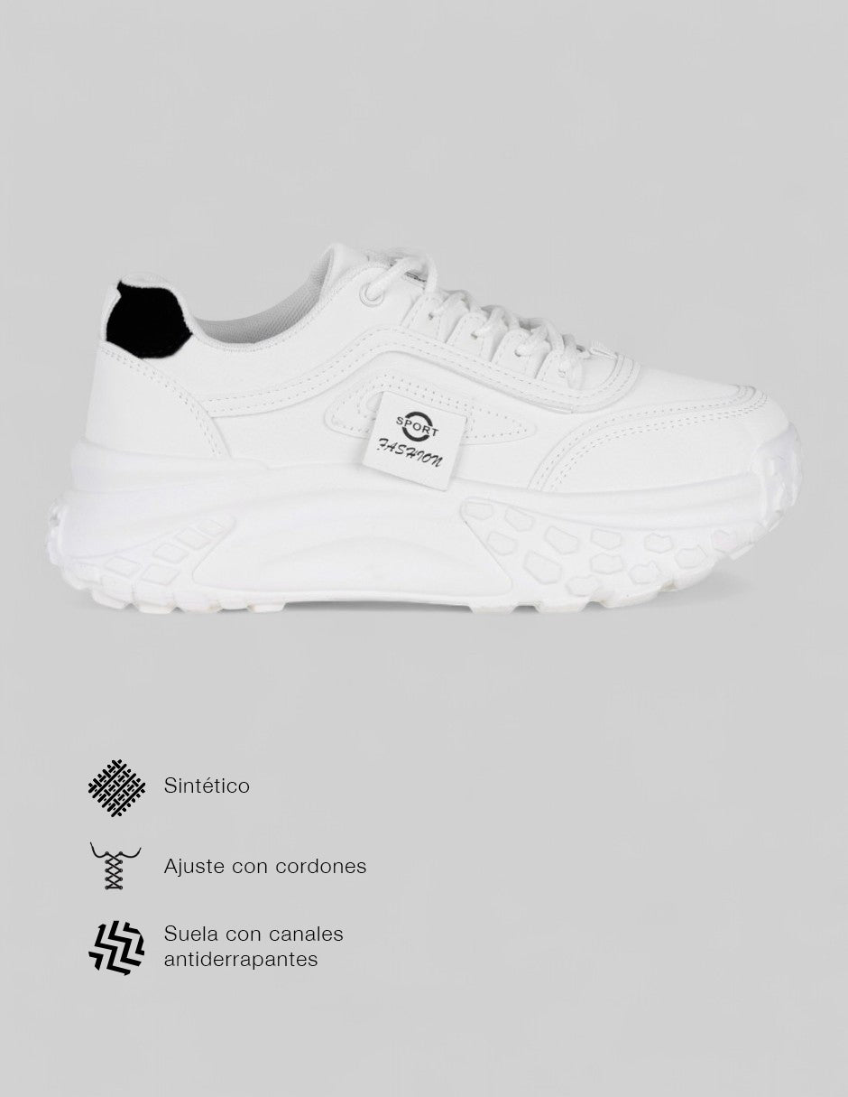 Tenis tipo deportivo  Sfera en Sintético – Blanco
