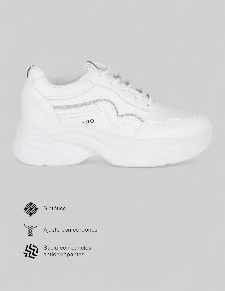 Tenis tipo deportivo  Sfera en Sintético – Blanco