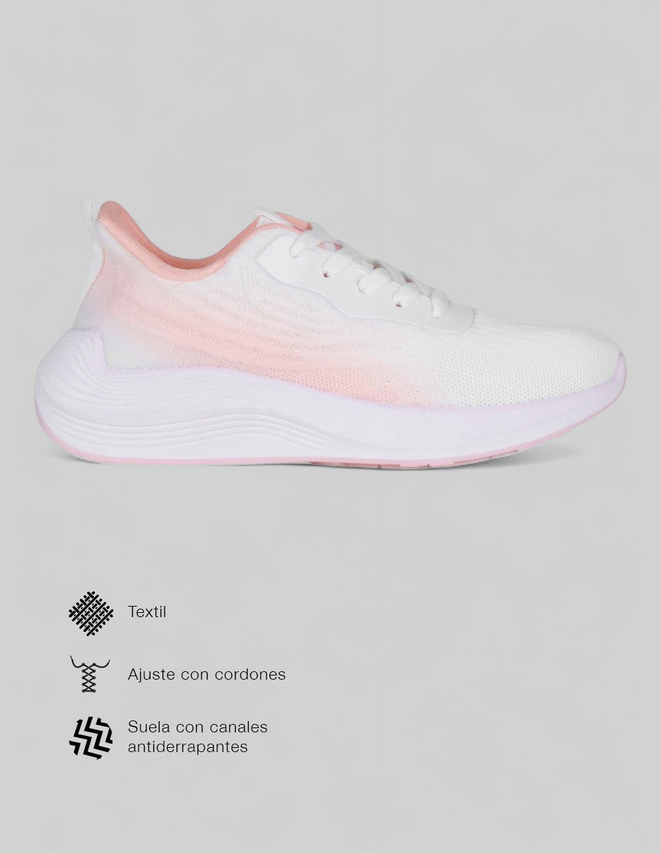 Tenis tipo deportivo  Sfera en Textil – Blanco