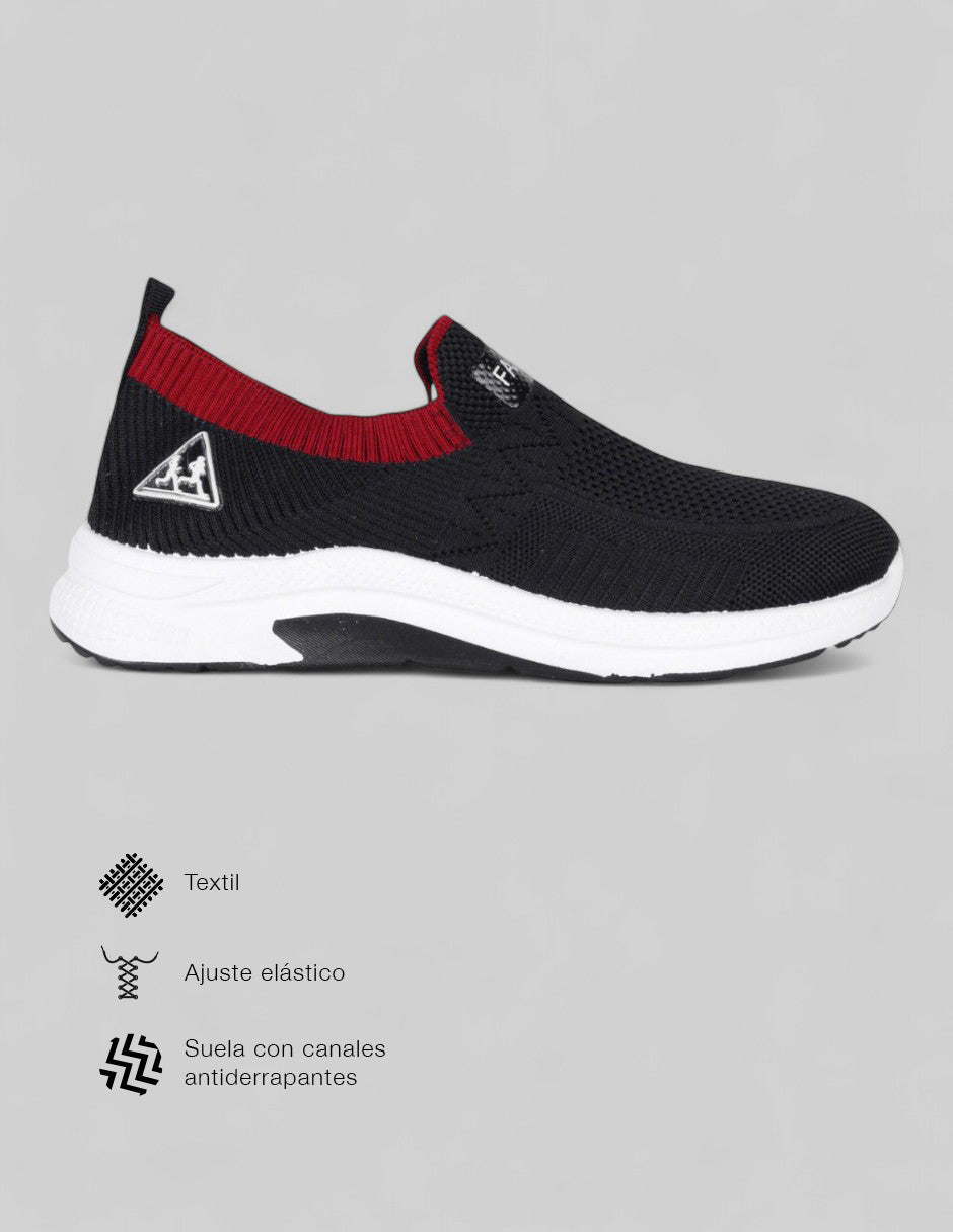 Tenis tipo deportivo  Sfera en Textil – Negro
