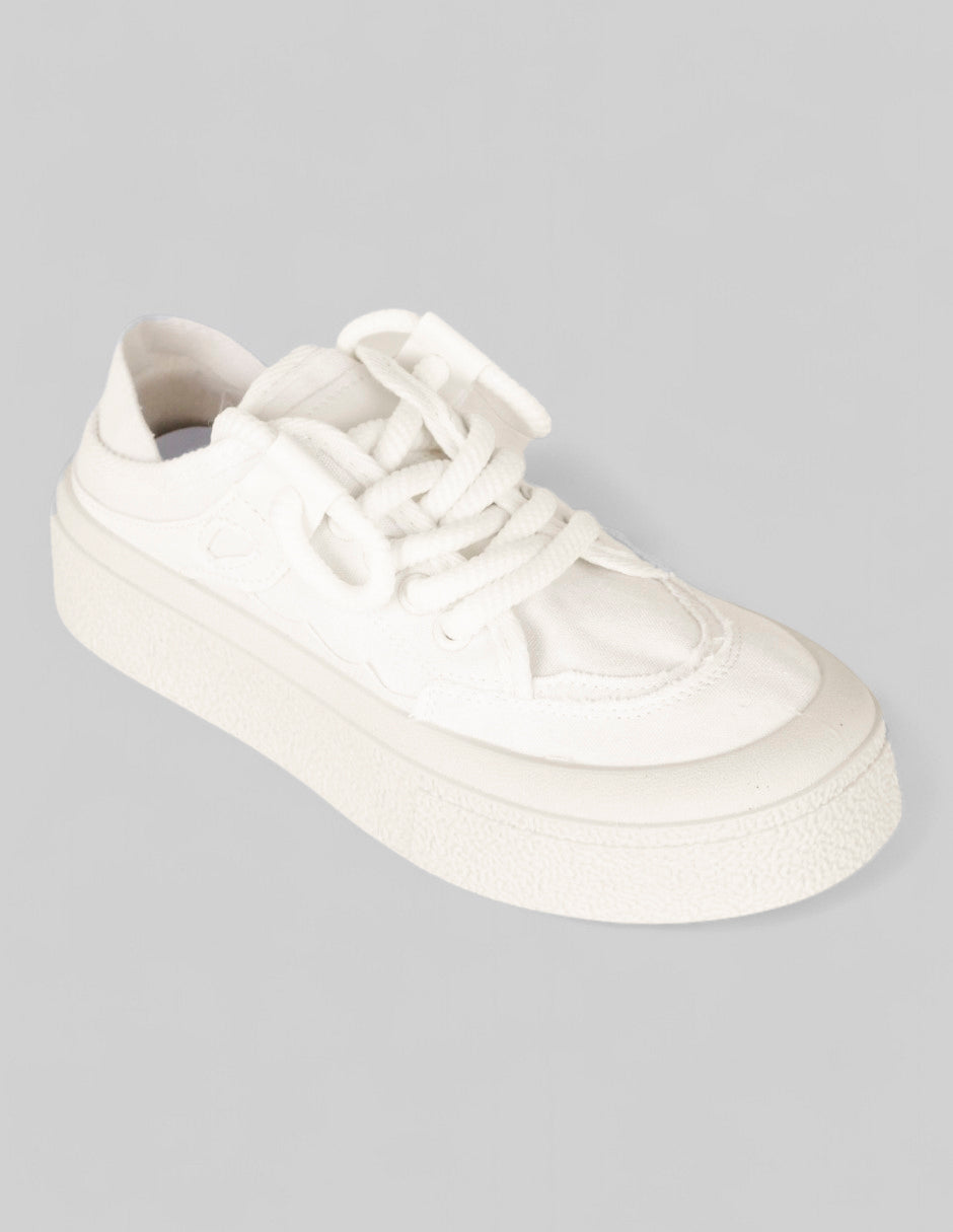 Tenis con cordones Exterior Textil Color Beige Para Mujer De RBBASICS