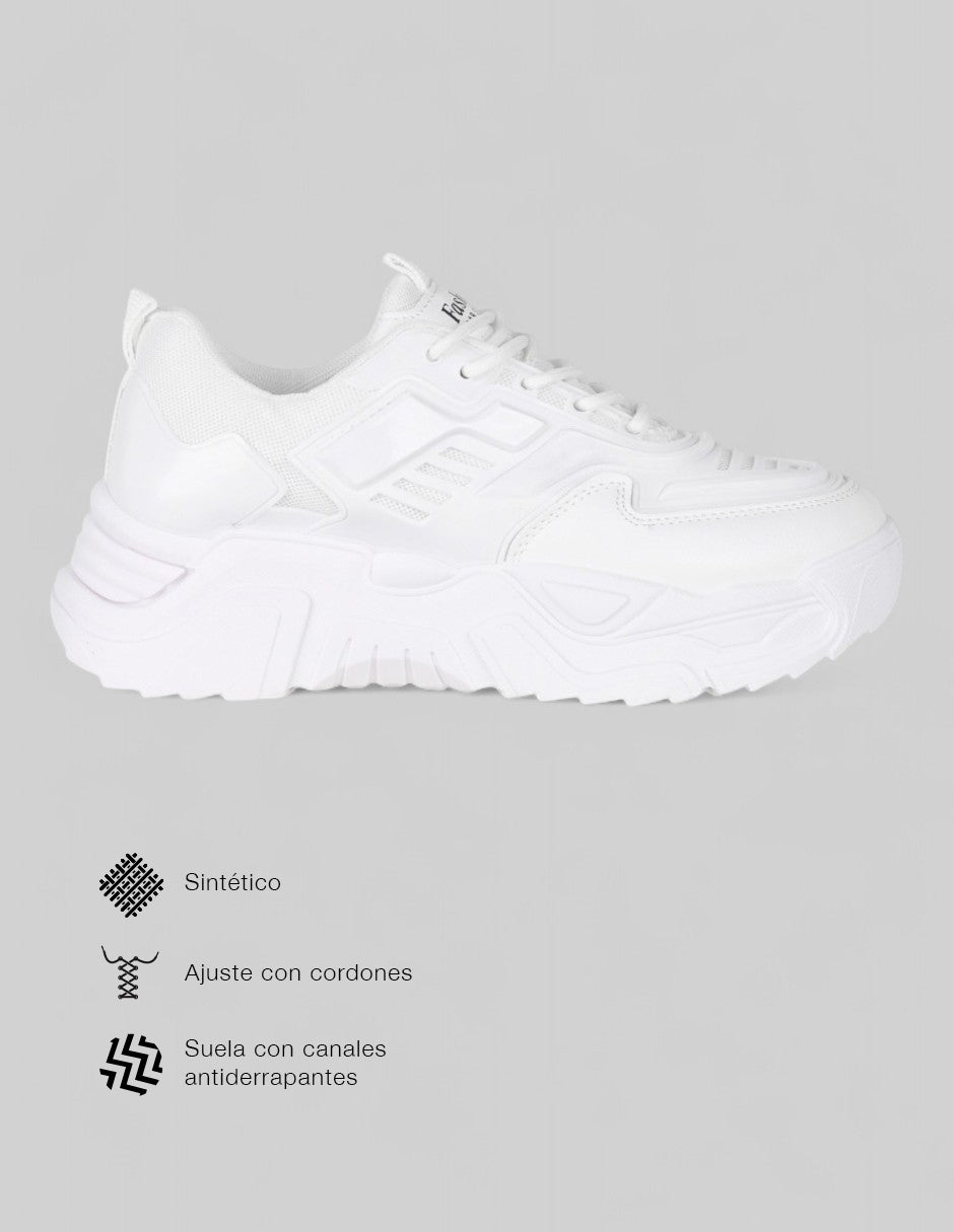 Tenis tipo deportivo  Sfera en Sintético – Blanco