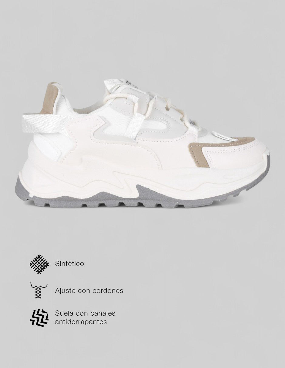 Tenis tipo deportivo  Sfera en Sintético – Beige