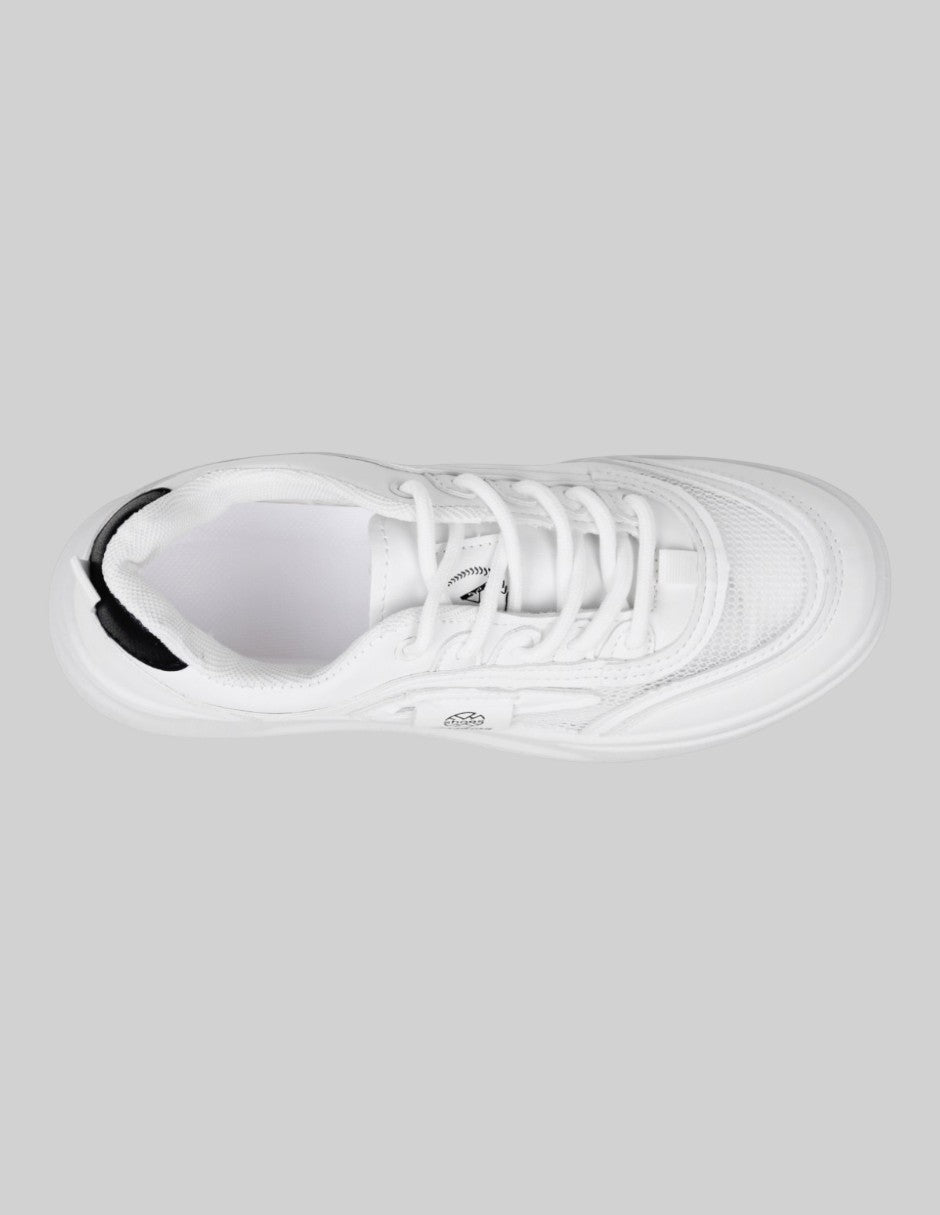 Tenis con cordones  Orbit en Textil – Blanco