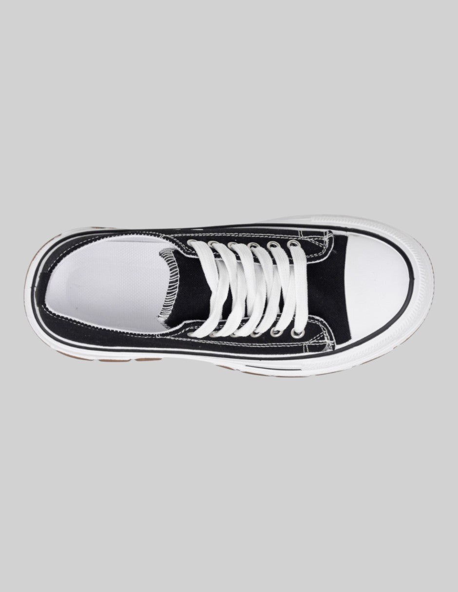Tenis con cordones  Orbit en Textil – Negro