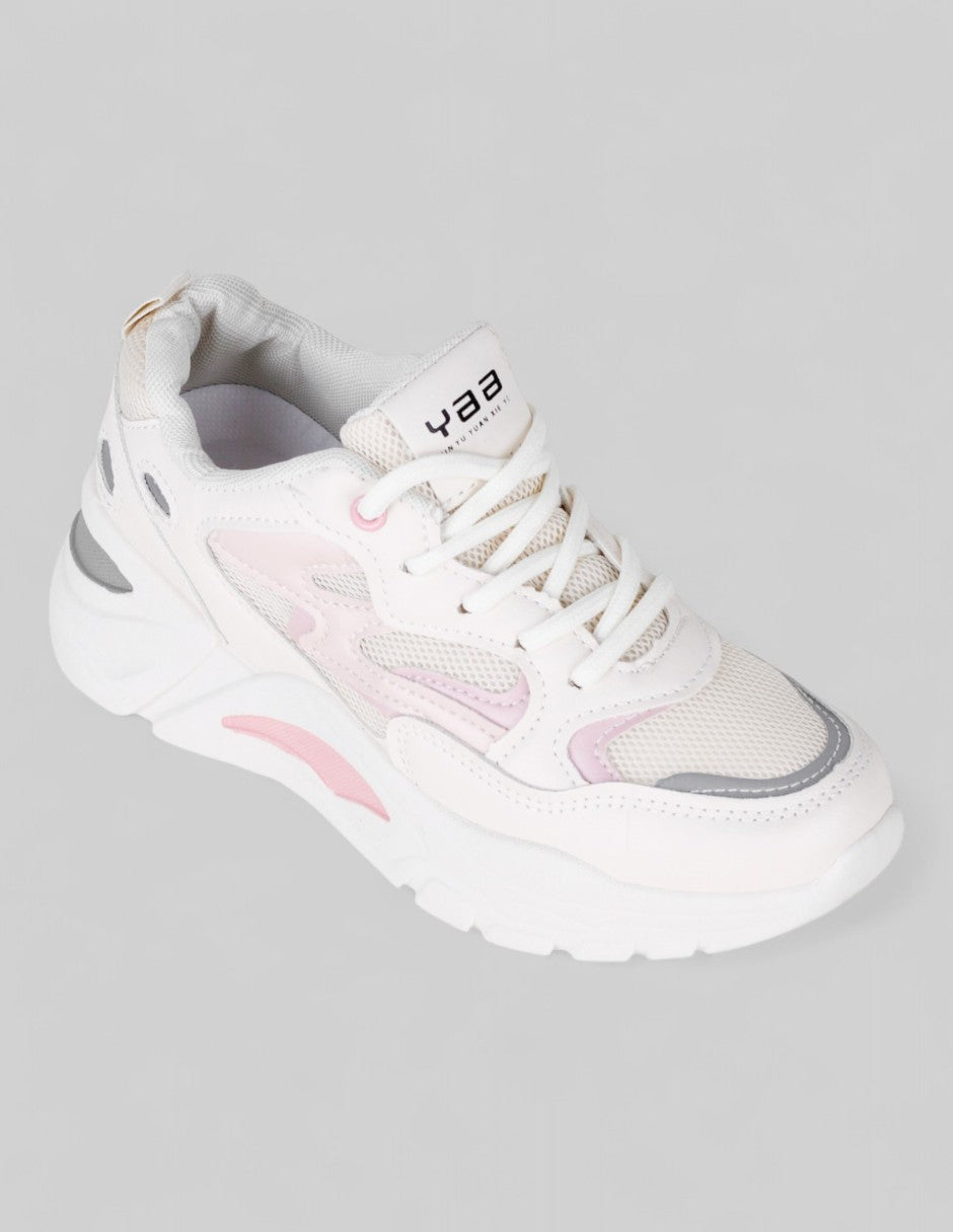 Tenis tipo deportivo Exterior Sintético Color Beige Para Mujer De RBBASICS