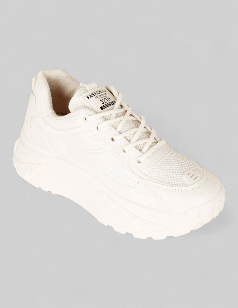 Tenis tipo deportivo Exterior Textil Color Beige Para Mujer De RBBASICS