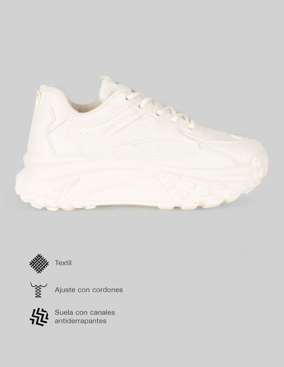 Tenis tipo deportivo  Sfera en Textil – Beige