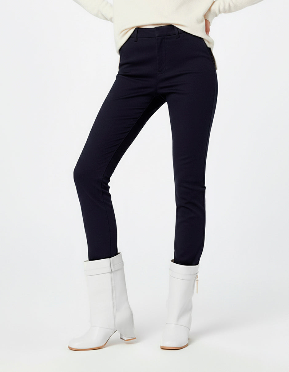 Botas altas Fold en Piel vegana – Beige