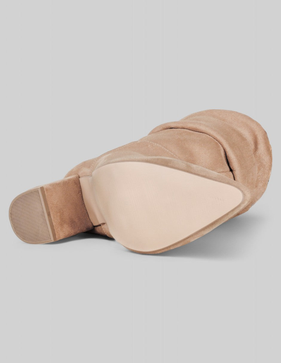 Botas altas Nutty en Gamuza – Beige