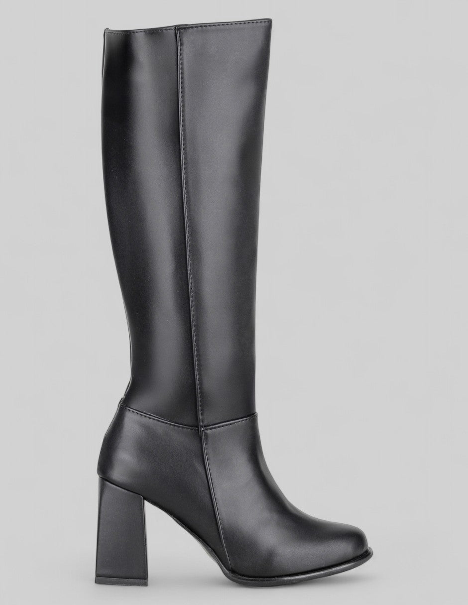 Botas altas Hella en Piel vegana – Negro