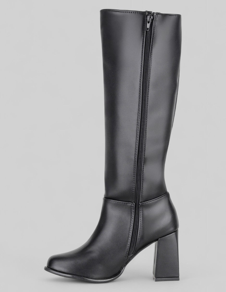 Botas altas Hella en Piel vegana – Negro