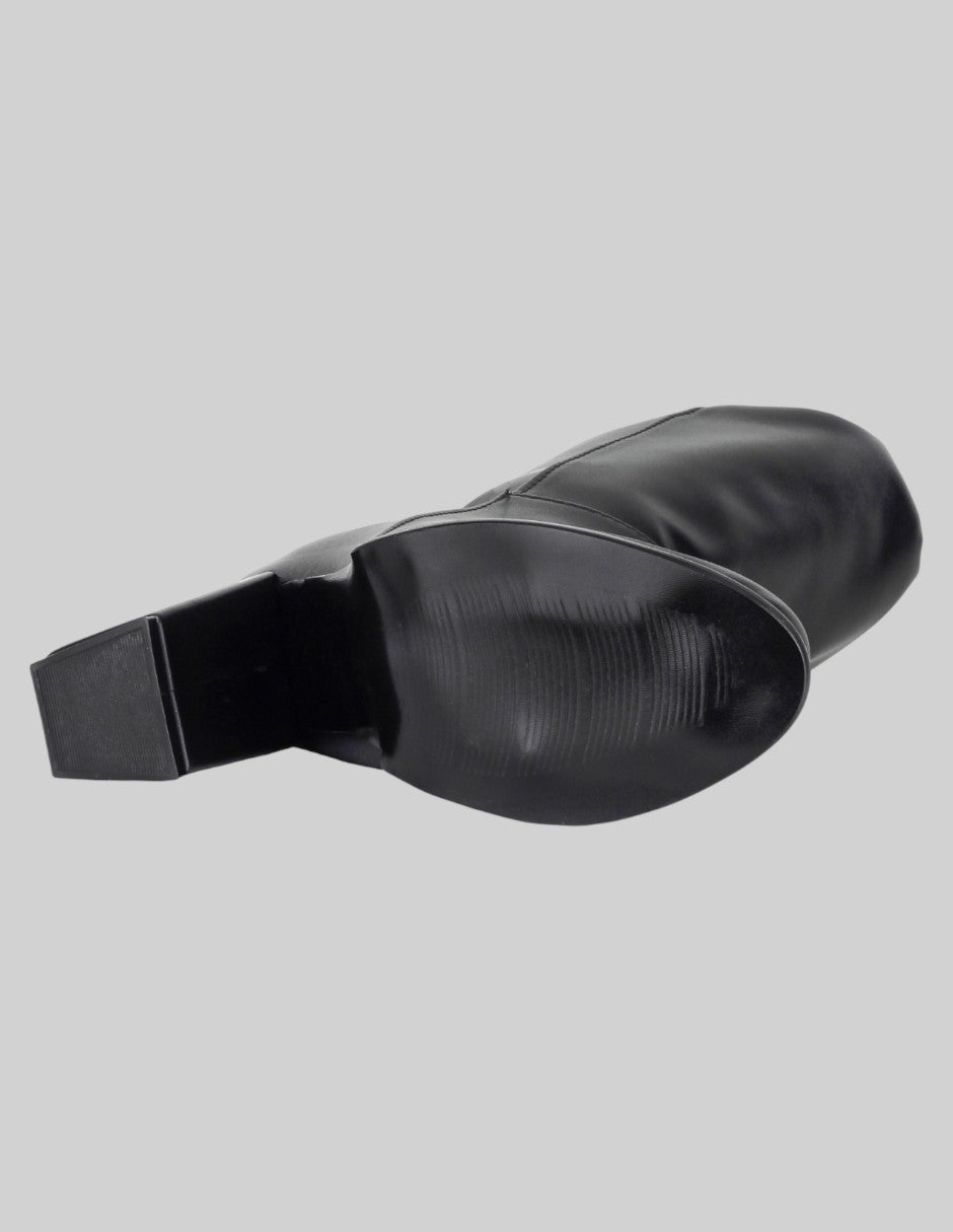 Botas altas Hella en Piel vegana – Negro