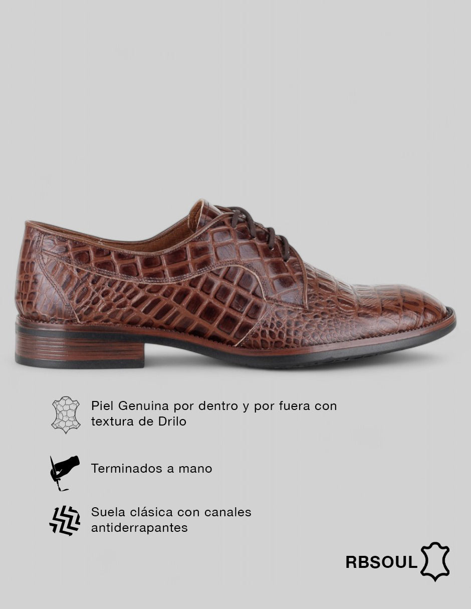 Zapatos de vestir Signature Line en Piel – Café