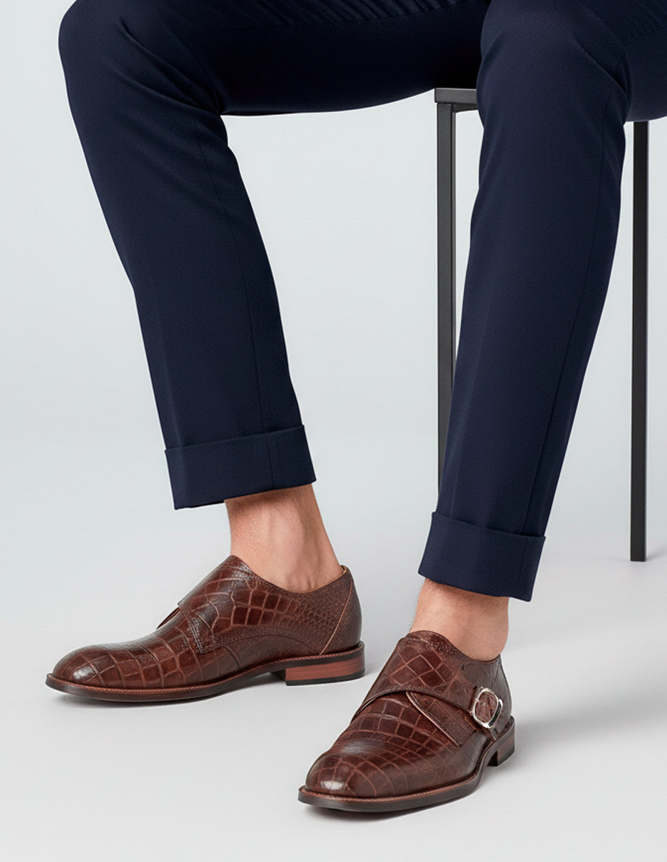 Zapatos de vestir Signature Line en Piel – Café