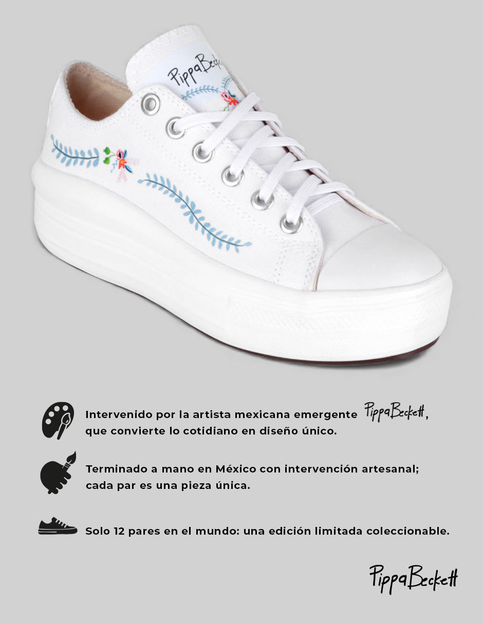 Tenis RBCOLABPROJECTS x Pippa Beckett  – Blanco | Edición limitada
