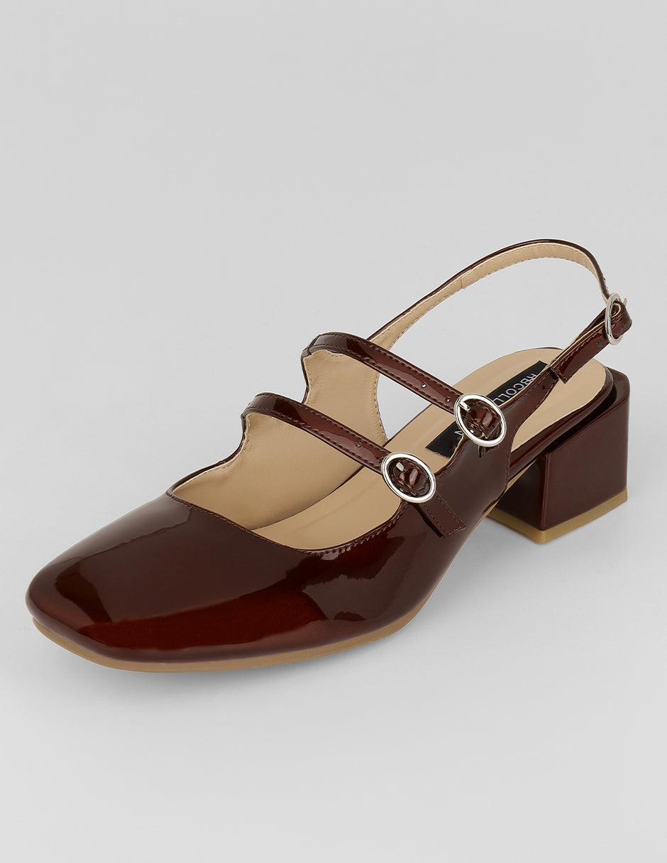 Zapatillas Simone en Charol – Rojo