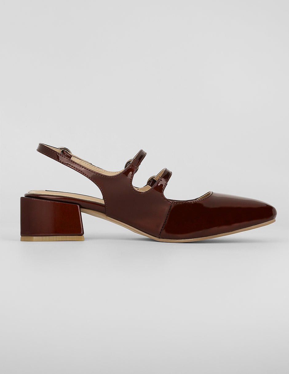 Zapatillas Simone en Charol – Rojo