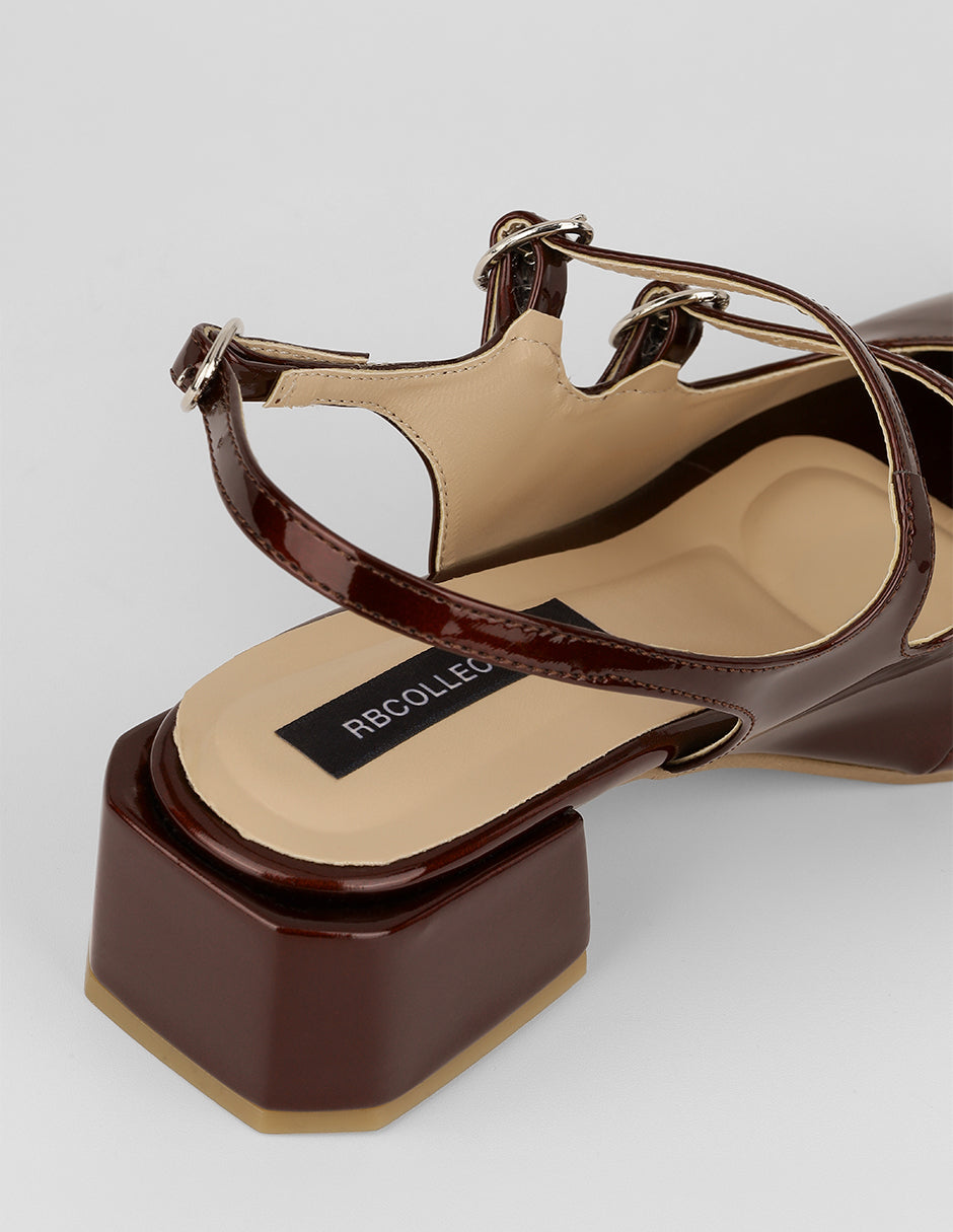 Zapatillas Simone en Charol – Rojo