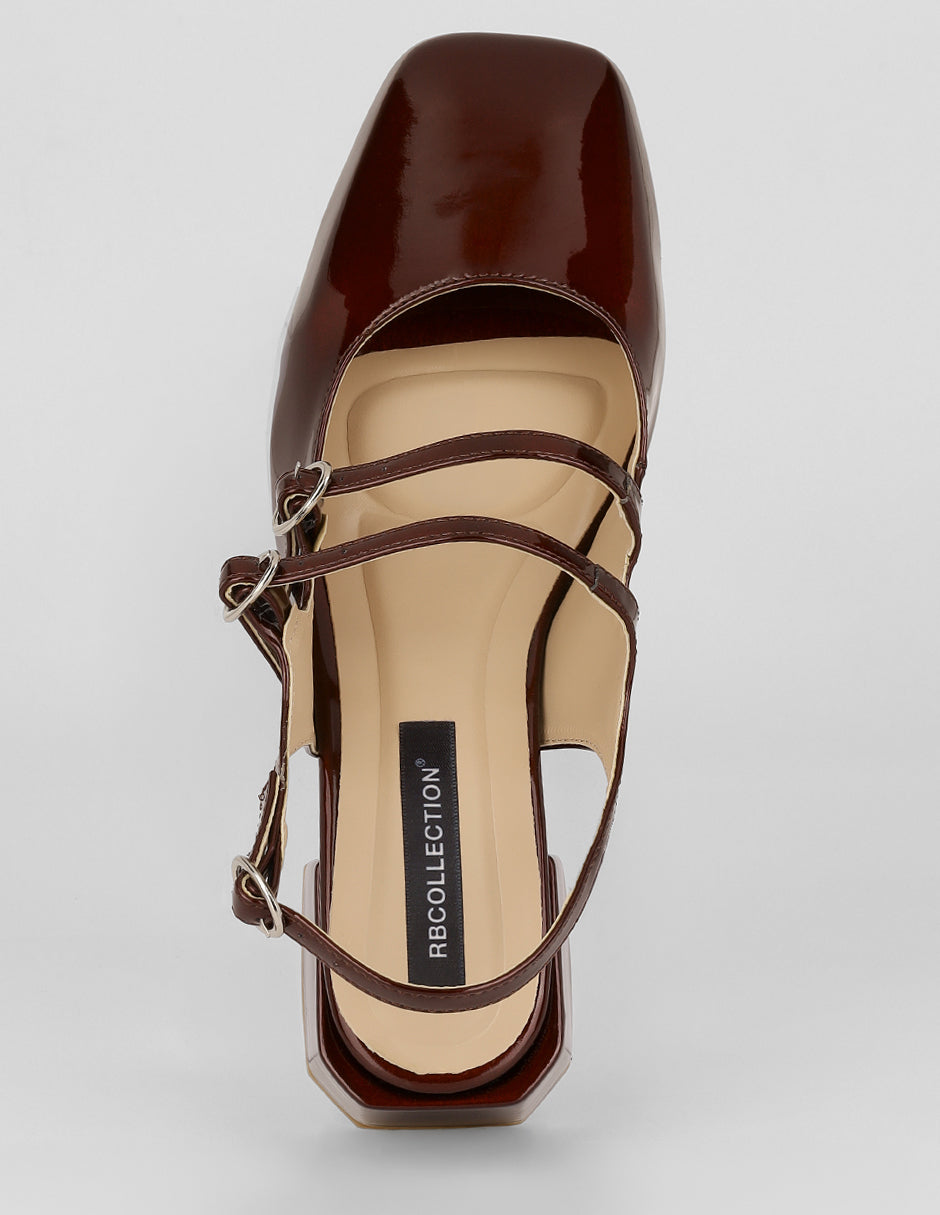 Zapatillas Simone en Charol – Rojo