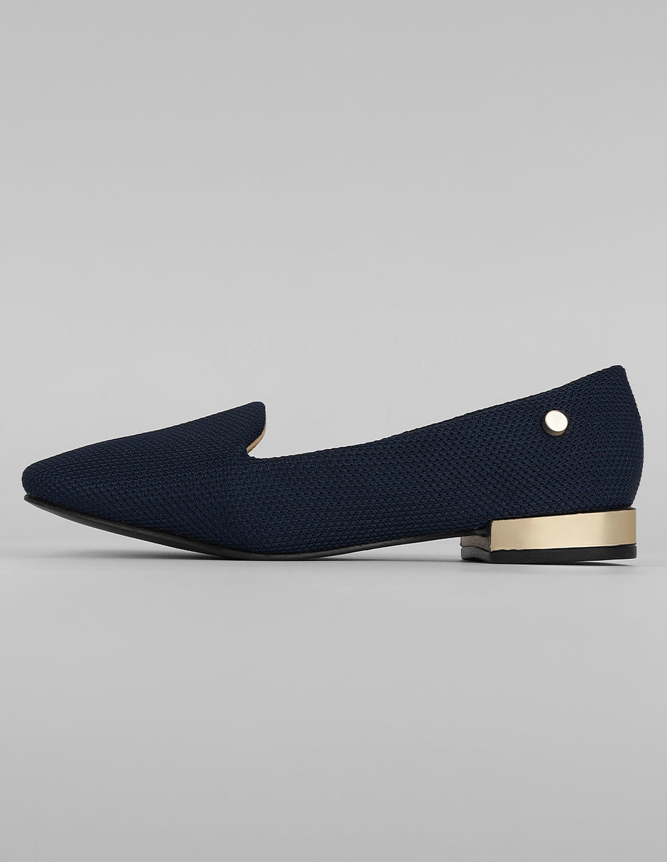 flats clásicas Exterior Textil Color Azul Para Mujer De RBCOLLECTION