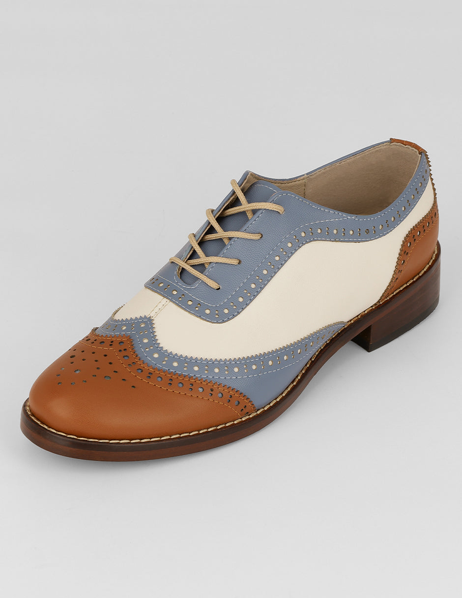 Oxfords Brixton en Piel vegana – Multicolor