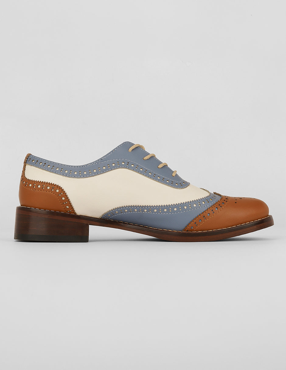 Oxfords Brixton en Piel vegana – Multicolor
