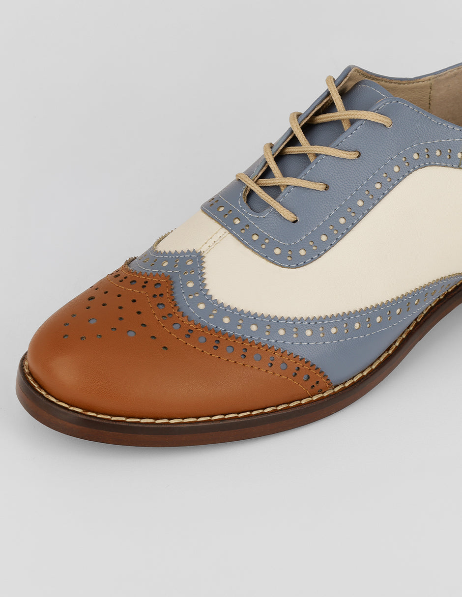 Oxfords Brixton en Piel vegana – Multicolor