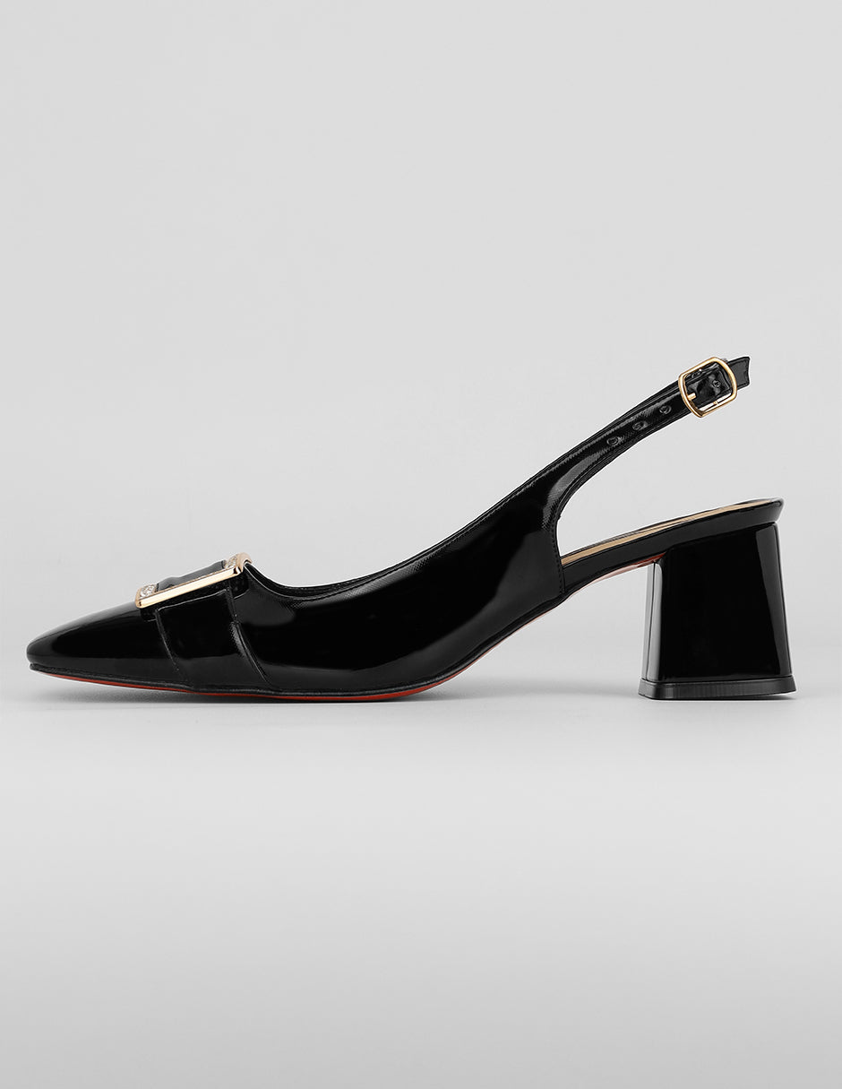Zapatillas Exterior Charol Color Negro Para Mujer De RBCOLLECTION