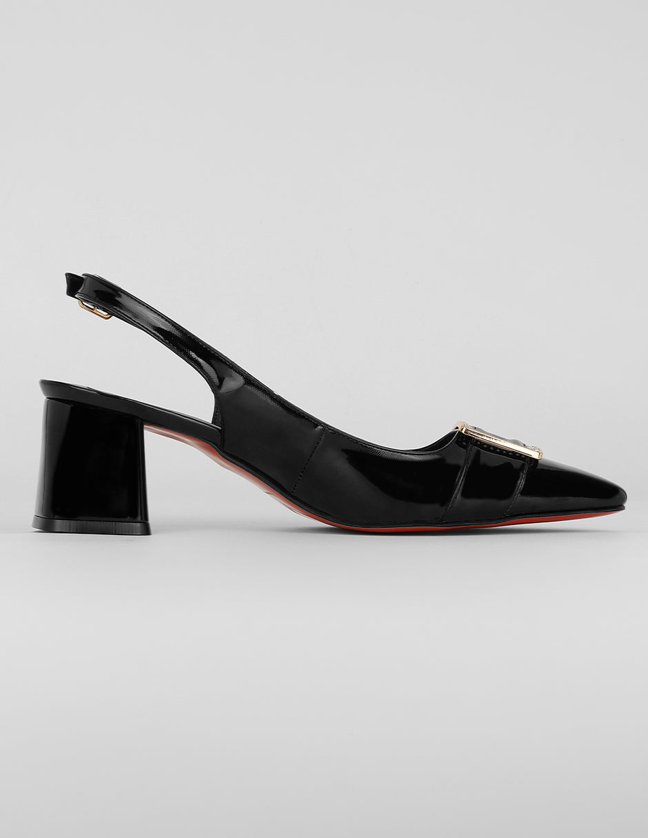 Zapatillas Eleanor en Charol – Negro
