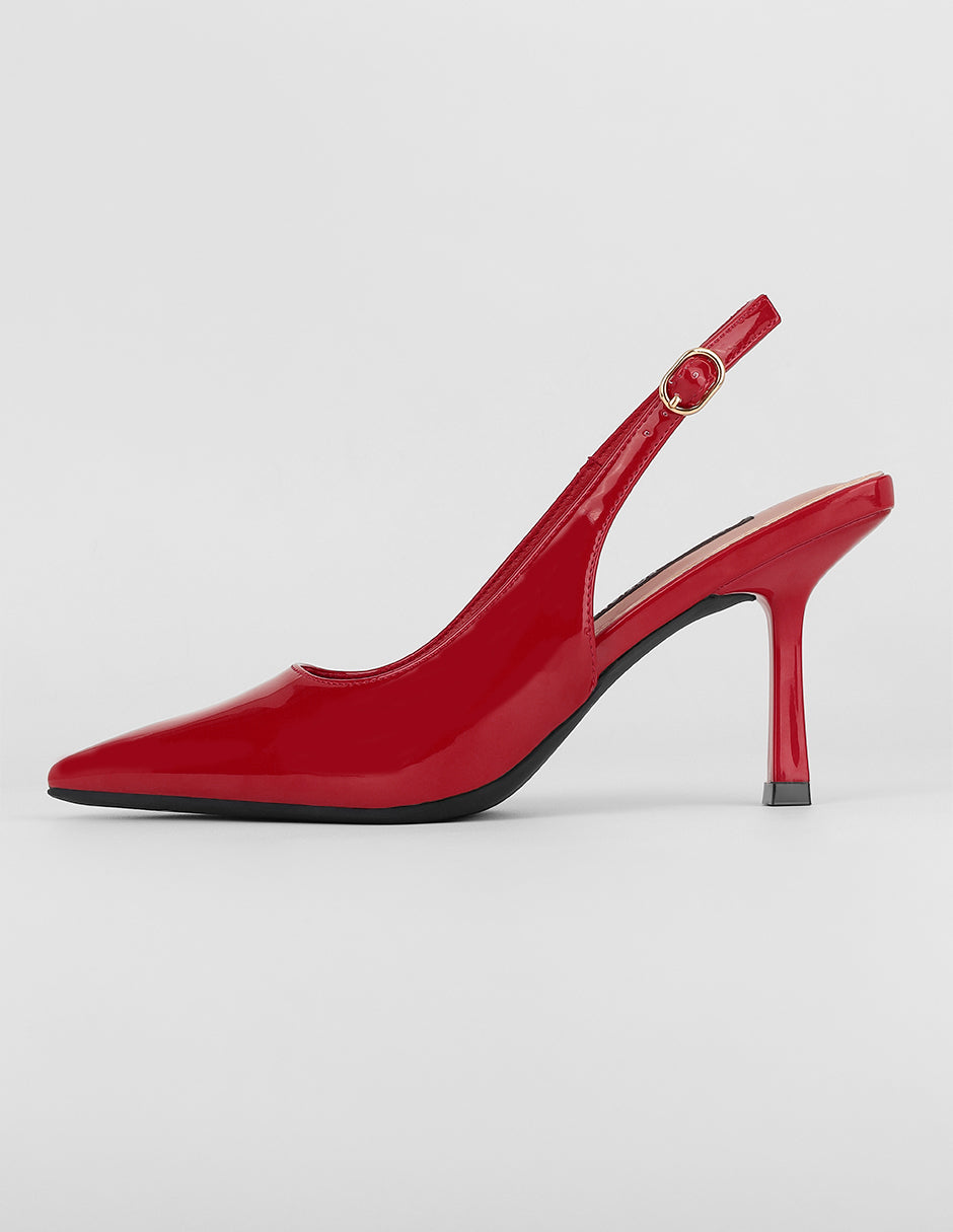 Zapatillas Exterior Charol Color Rojo Para Mujer De RBCOLLECTION