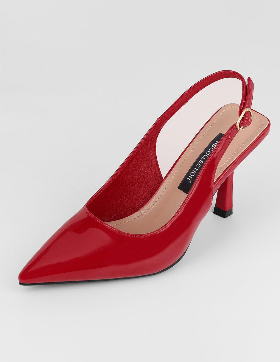Zapatillas Vera en Charol – Rojo