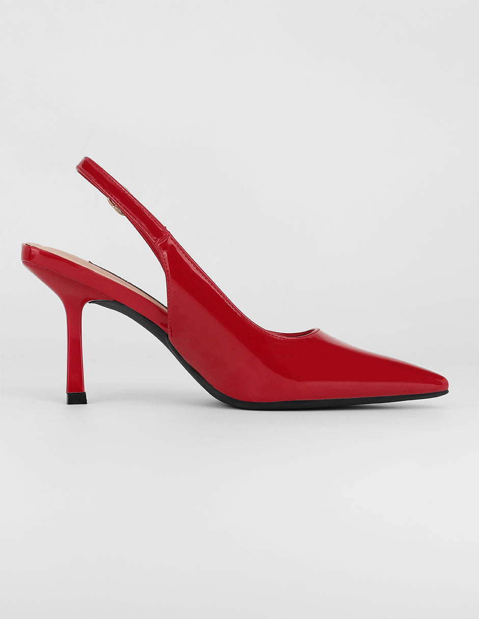 Zapatillas Vera en Charol – Rojo