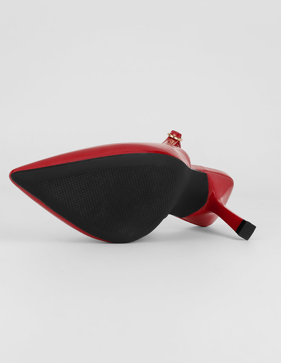 Zapatillas Vera en Charol – Rojo