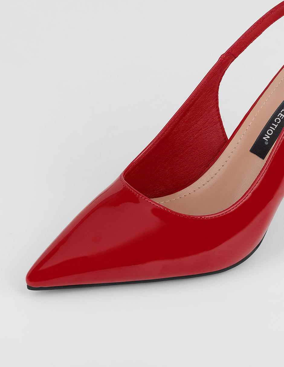 Zapatillas Vera en Charol – Rojo