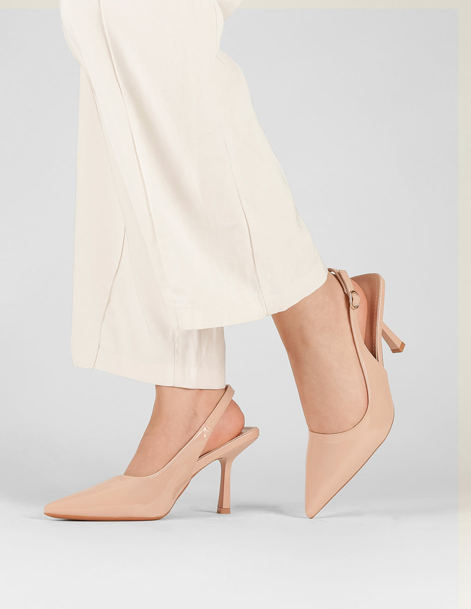 Zapatillas Vera en Charol – Beige