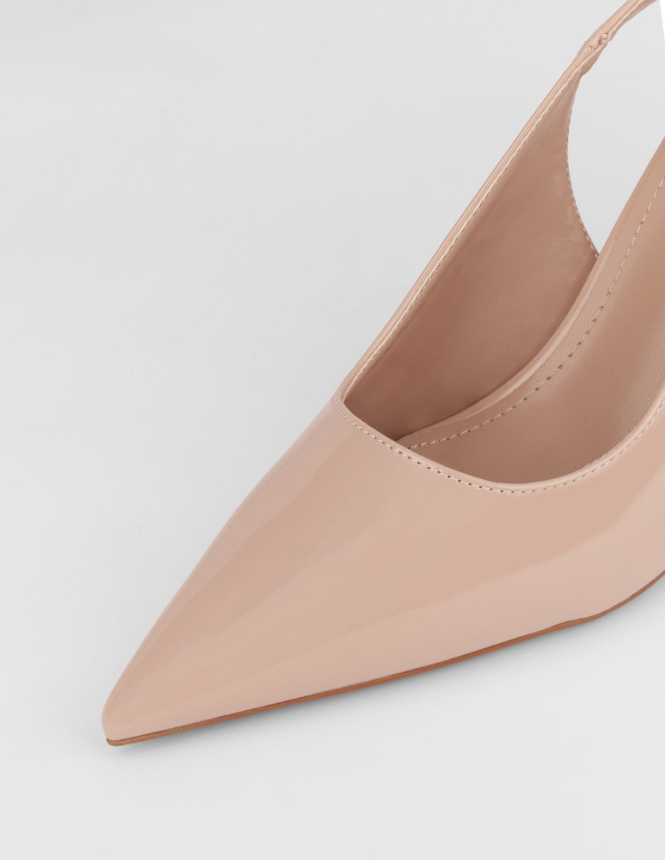 Zapatillas Vera en Charol – Beige