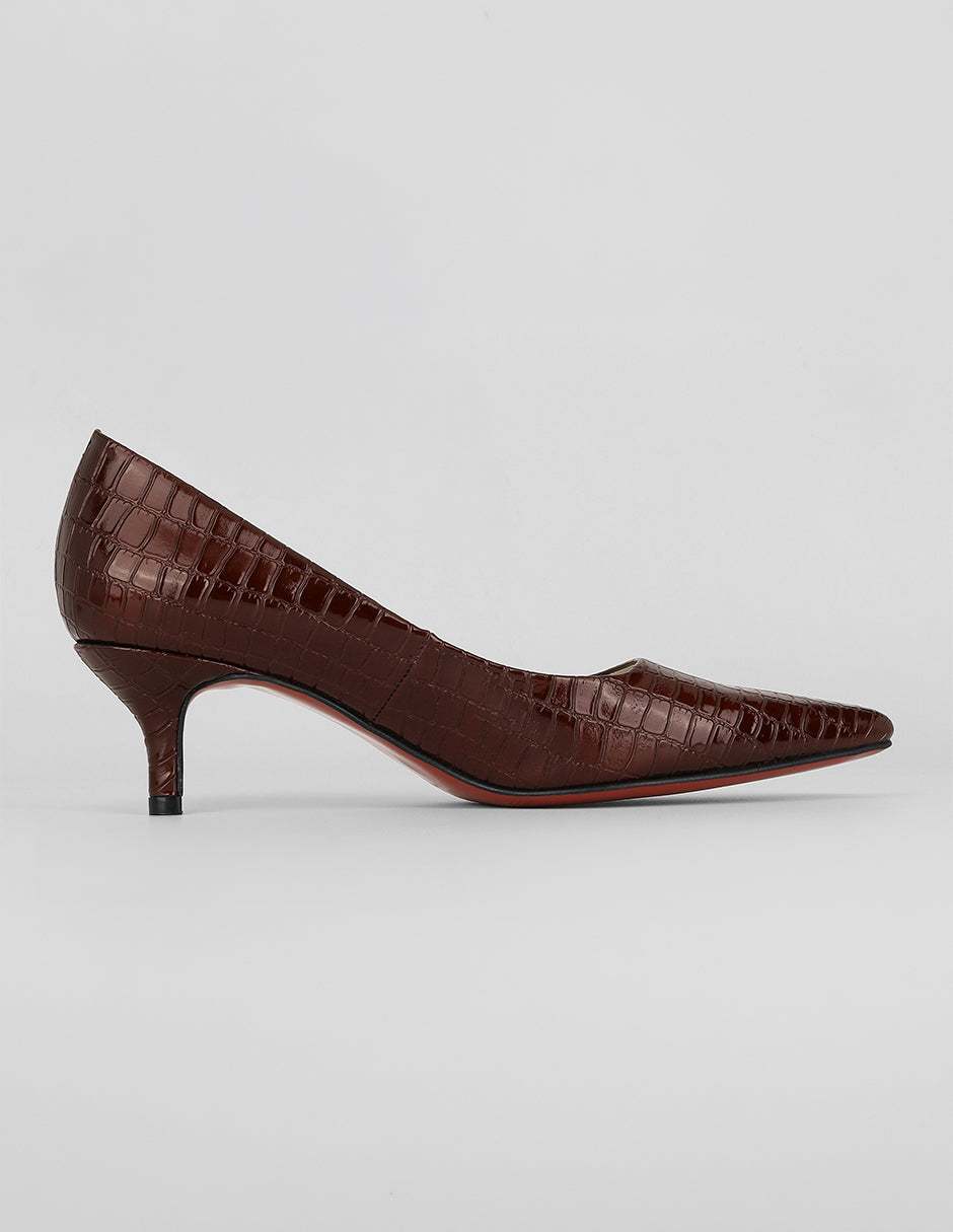 Zapatillas Milena en Piel vegana – Rojo