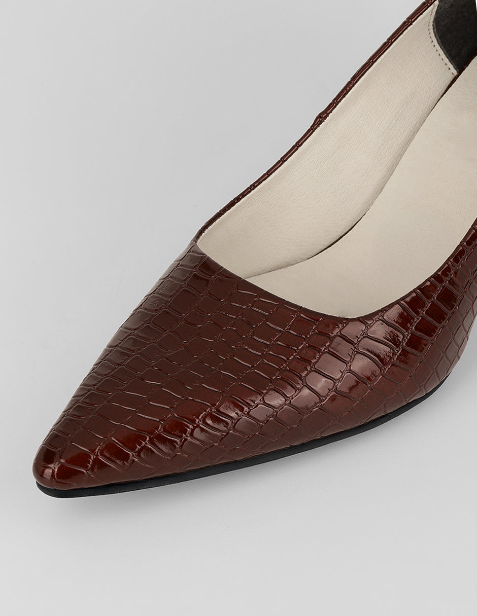 Zapatillas Milena en Piel vegana – Rojo