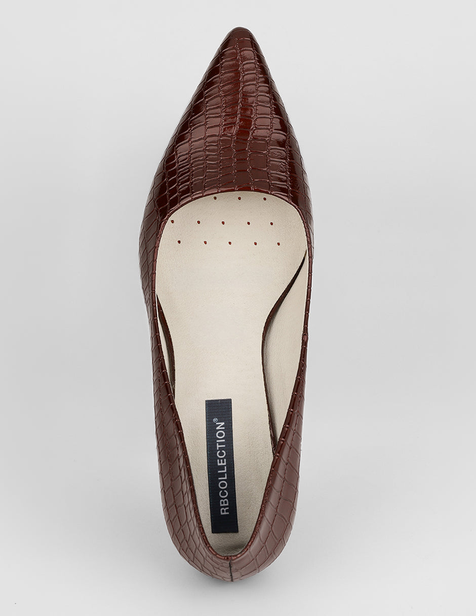 Zapatillas Milena en Piel vegana – Rojo