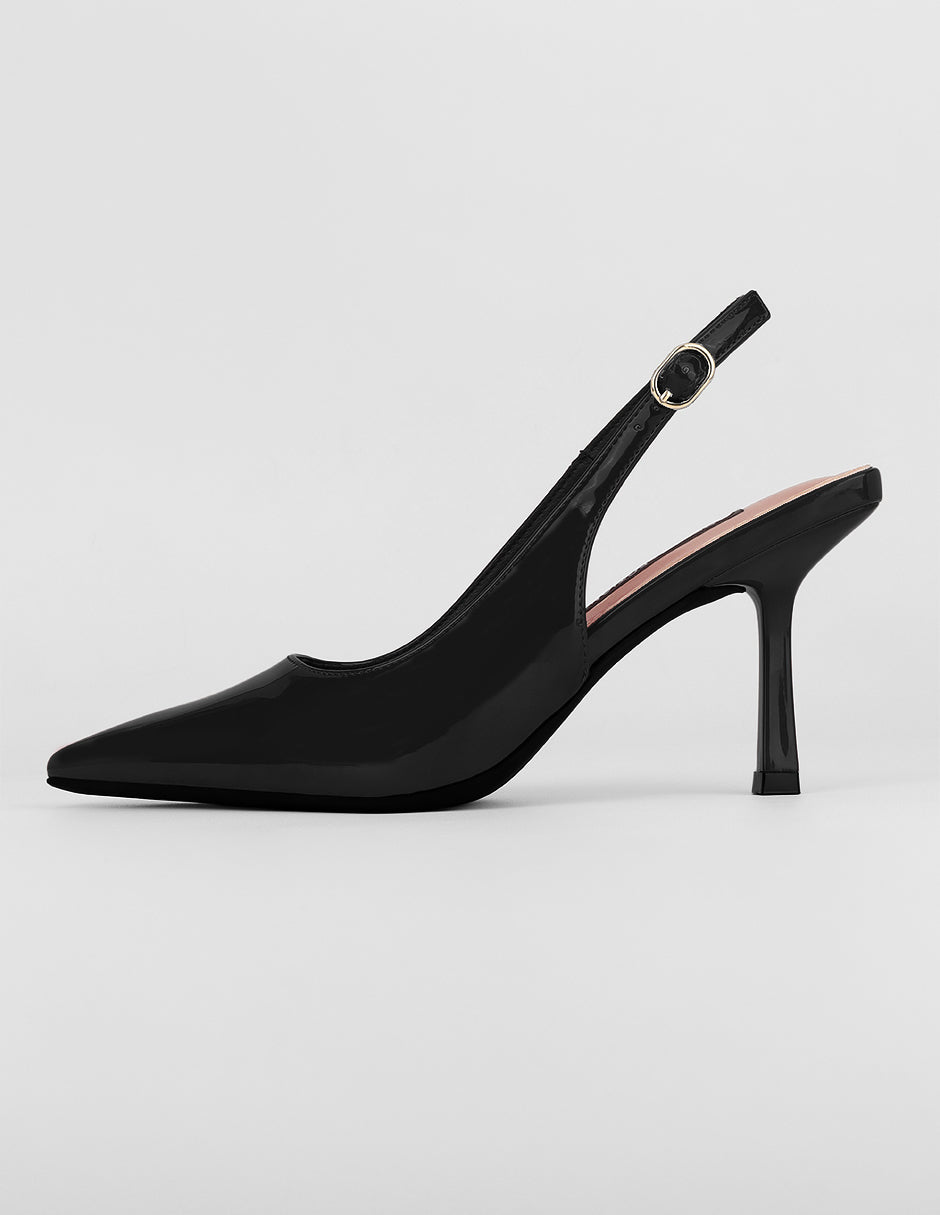 Zapatillas Exterior Charol Color Negro Para Mujer De RBCOLLECTION